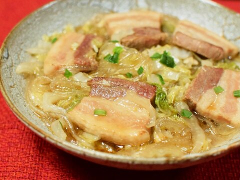 本格中華！豚肉と白菜の春雨煮込み＊猪肉白菜炖粉条